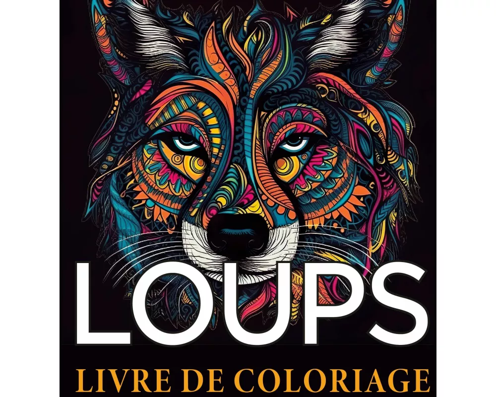 Loups Livre de coloriage
