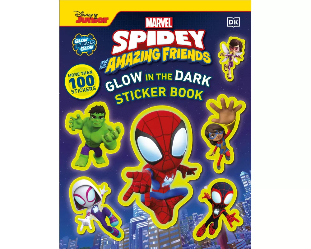 Marvel Spidey and His Amazing Friends Glow in the Dark Sticker Book