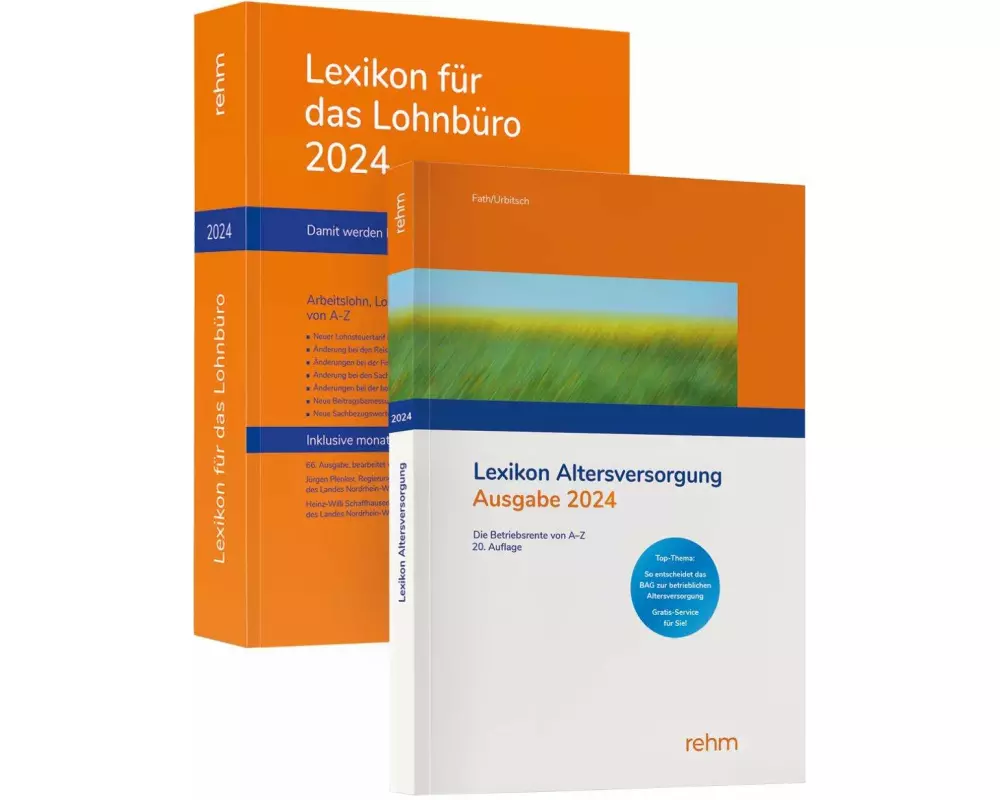 Buchpaket Lexikon für das Lohnbüro und Lexikon Altersversorgung 2024