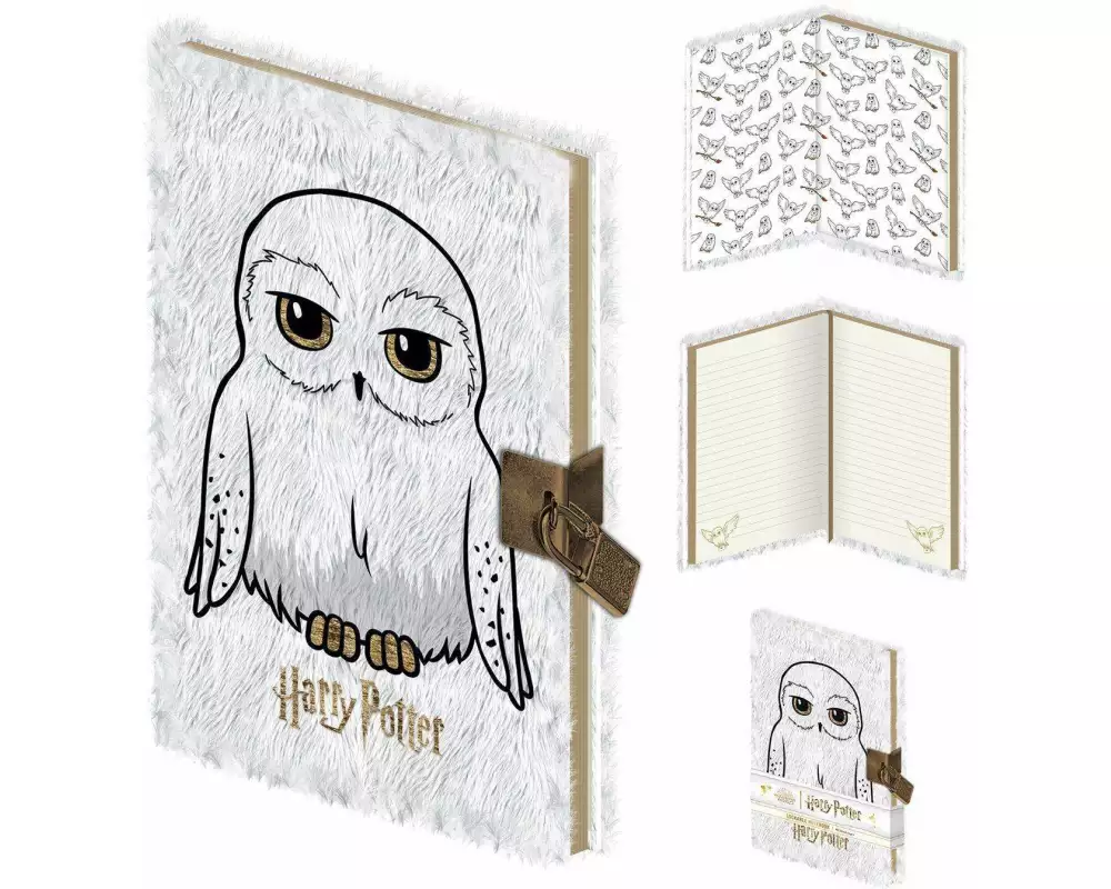 Harry Potter (hedwig) A5 Lockable Notebook (plush)