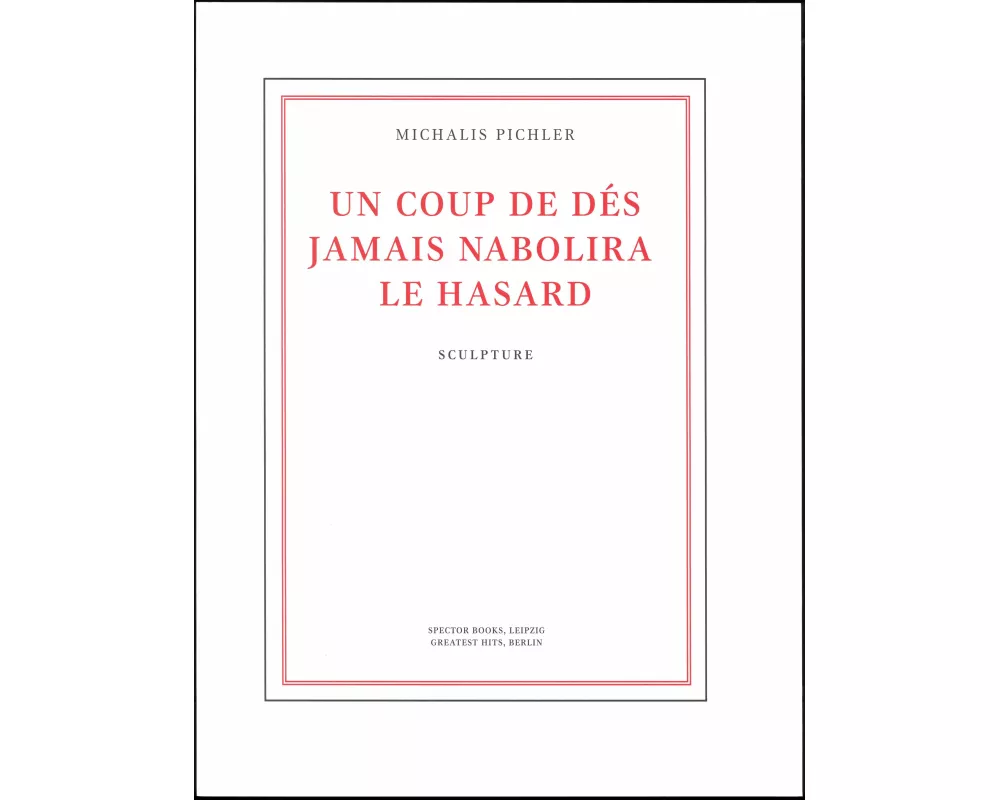 Un coup de dés jamais n'abolira le hasard (Sculpture)