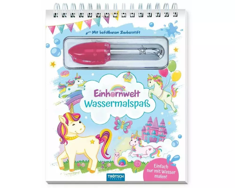 Trötsch Wassermalspaß mit Zauberstift Einhornwelt