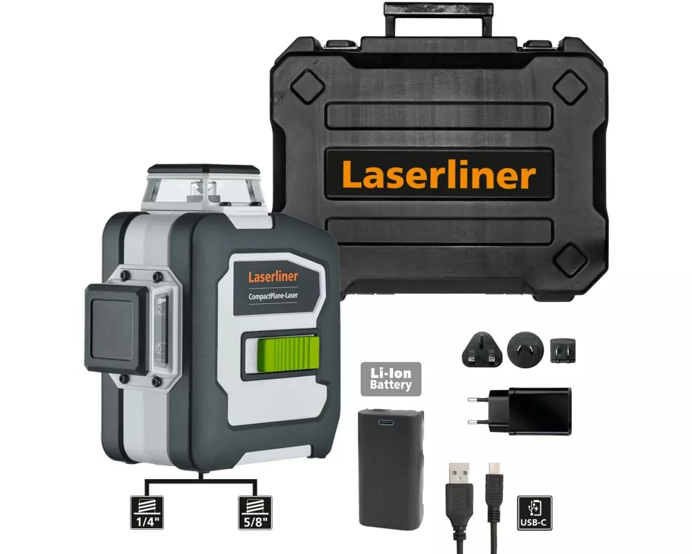 Laserliner Kreuzlinien-Laser CompactPlane 3G Pro 30 m