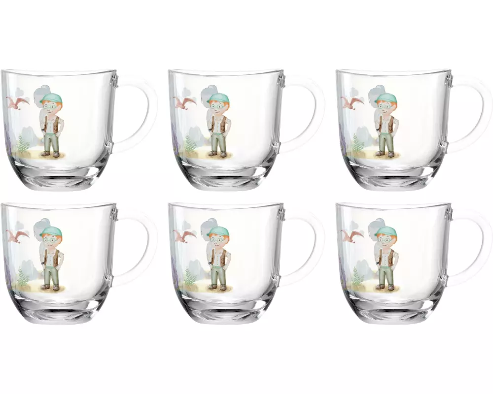 Leonardo Kindertasse Avvenutura 280 ml, 6 Stück, Dinosaurier
