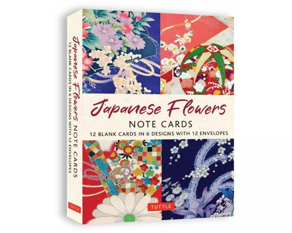 Japanese Flowers, 12 Note Cards
