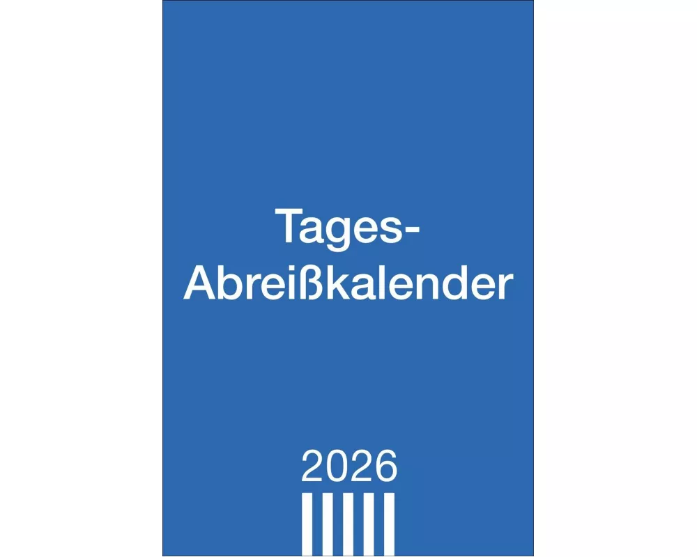 Tagesabreißkalender groß 2026