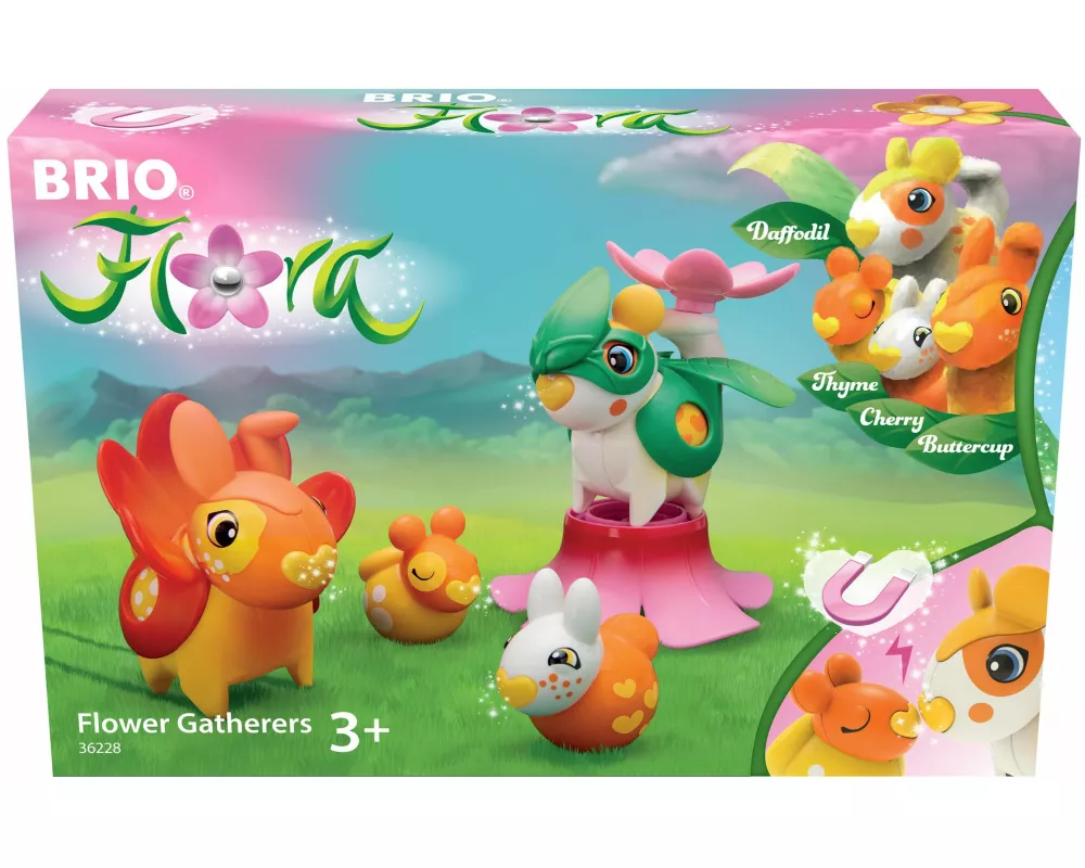 BRIO Flora - 36228 Blumensammler | Spielset für endlosen fantasievollen Spielspaß für Mädchen und Jungen ab 3 Jahren - wunderschönes Geschenk