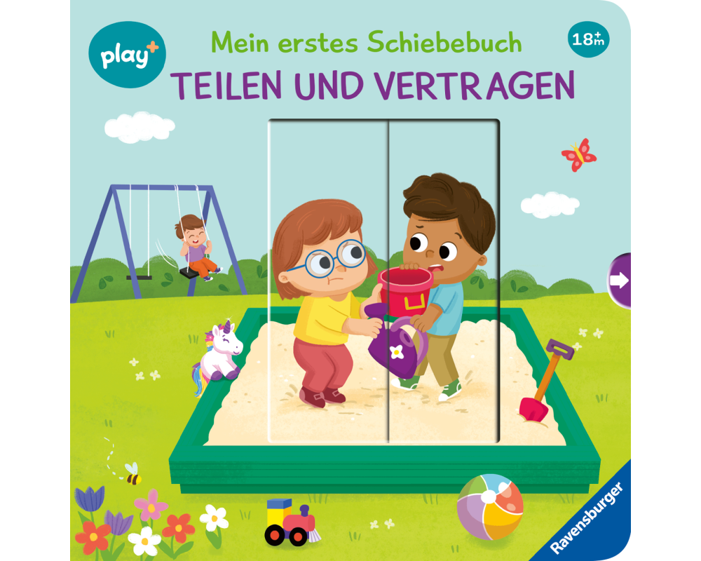 Play+ Mein erstes Schiebebuch Teilen und vertragen - ab 18 Monate
