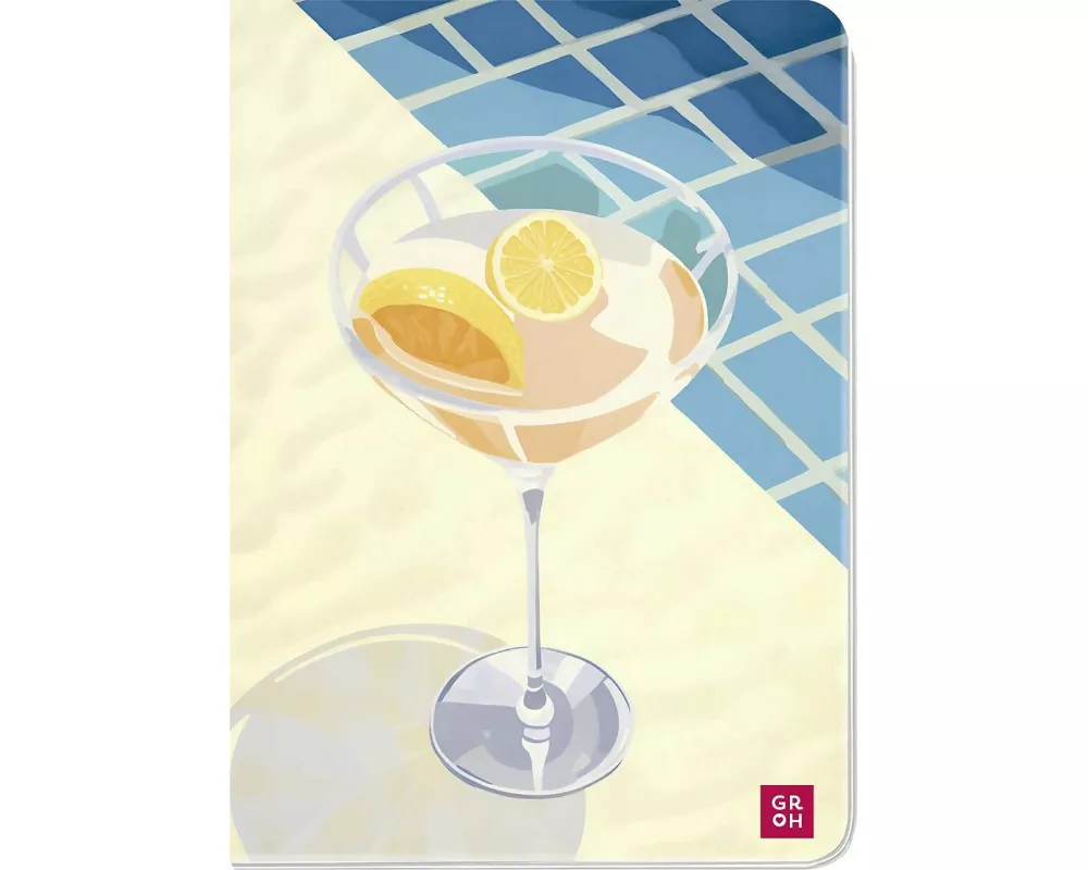 Notizheft Sonne Cocktail