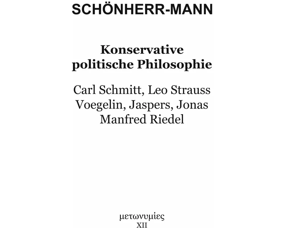 Konservative politische Philosophie