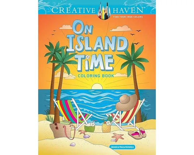 Creative Haven On Island Time Coloring Book