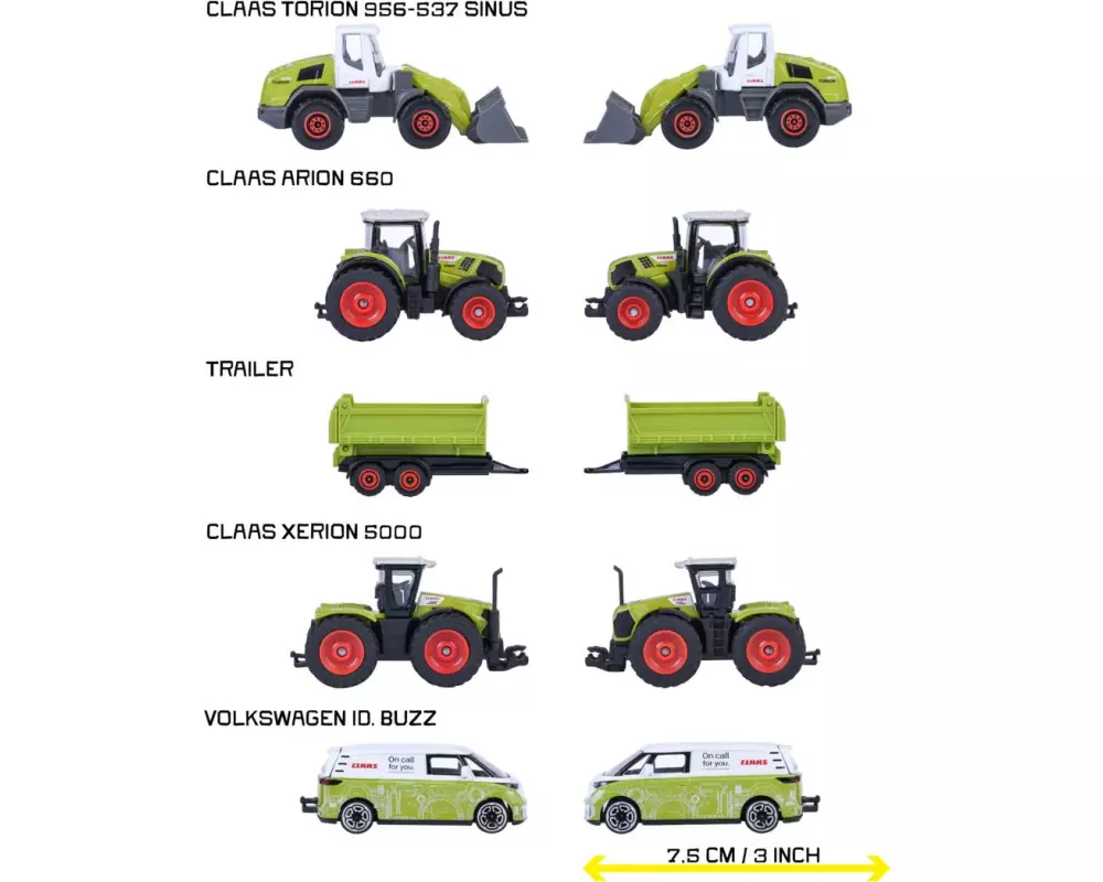 Majorette Claas Farm 5 Pieces Giftpack 5-teilig