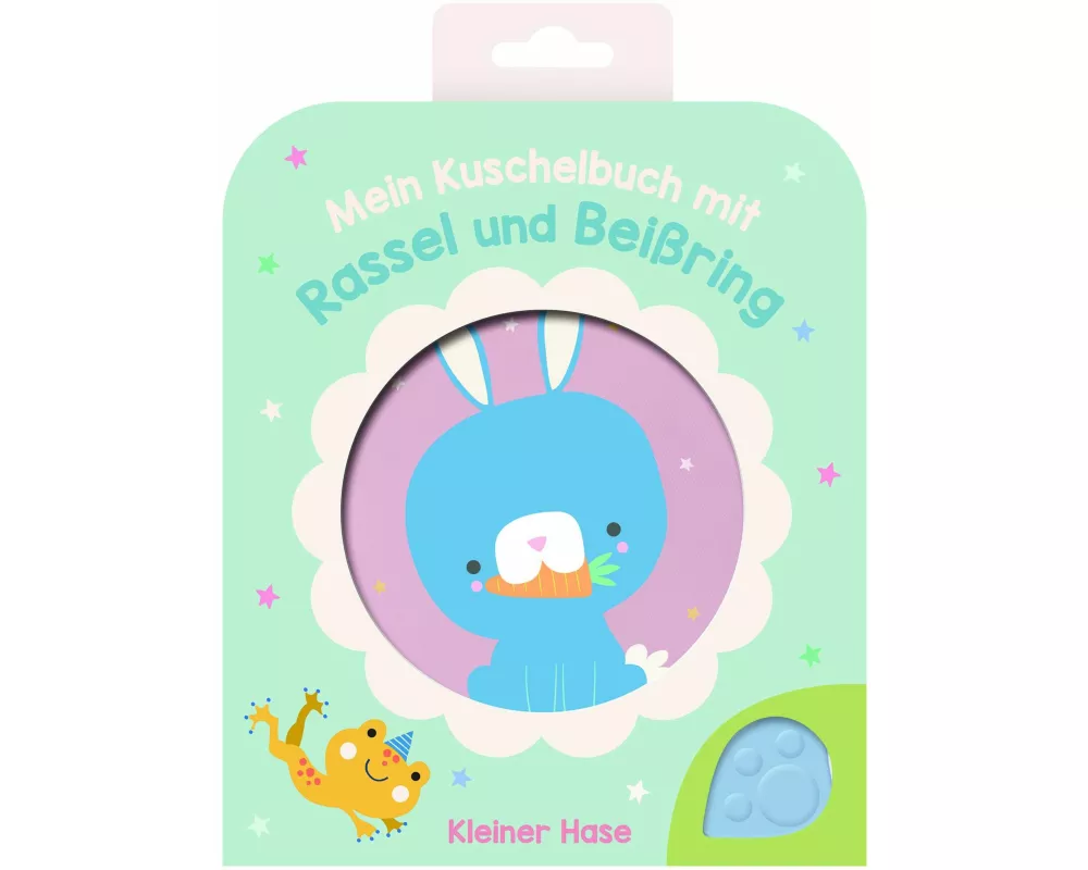Mein Kuschelbuch mit Rassel und Beißring - Kleiner Hase