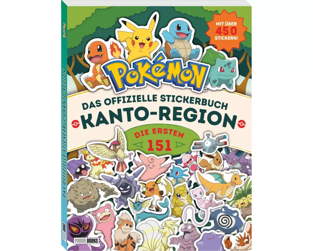 Pokémon: Das offizielle Stickerbuch Kanto-Region - Die ersten 151