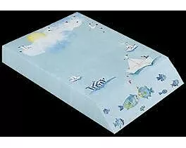 Notizblock - Notizzettel. Schrägschnittblock / Am Meer / Hoch / blanko