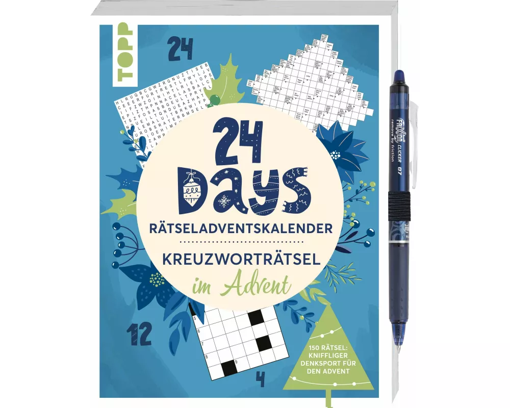 24 Days RÄTSELADVENTSKALENDER – Kreuzworträtsel im Advent