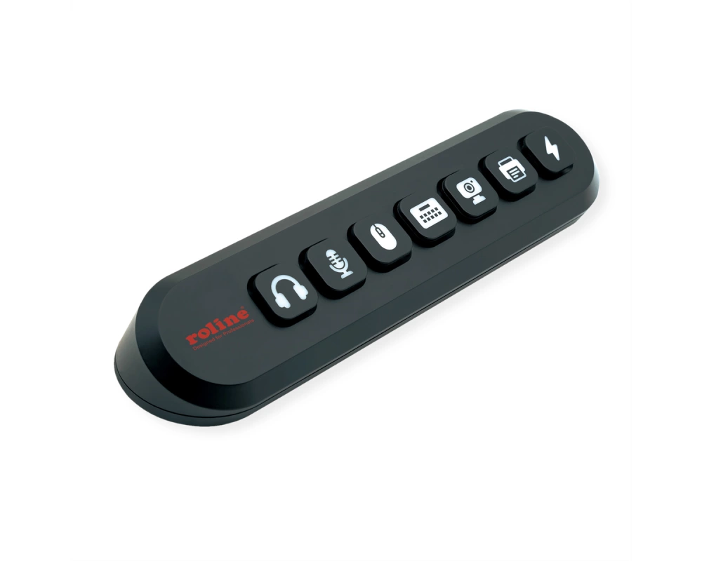 ROLINE USB 3.2 Gen 1 Hub, 7fach, austauschbare Tasten, Typ-A-Anschlusskabel