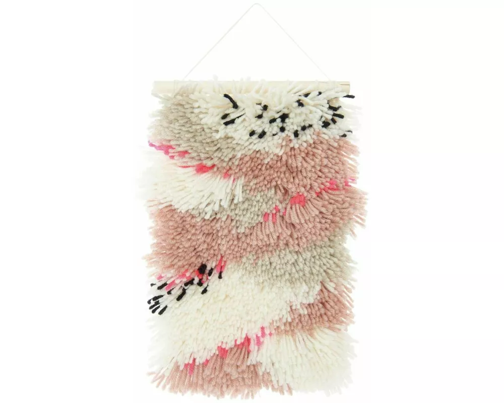 Rico Hooki Hooki, Knüpfset, Neon Landschaft, Wandbehang, 20x30cm