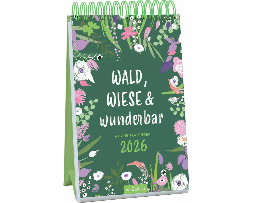 Wochenkalender Wald, Wiese & wunderbar 2026