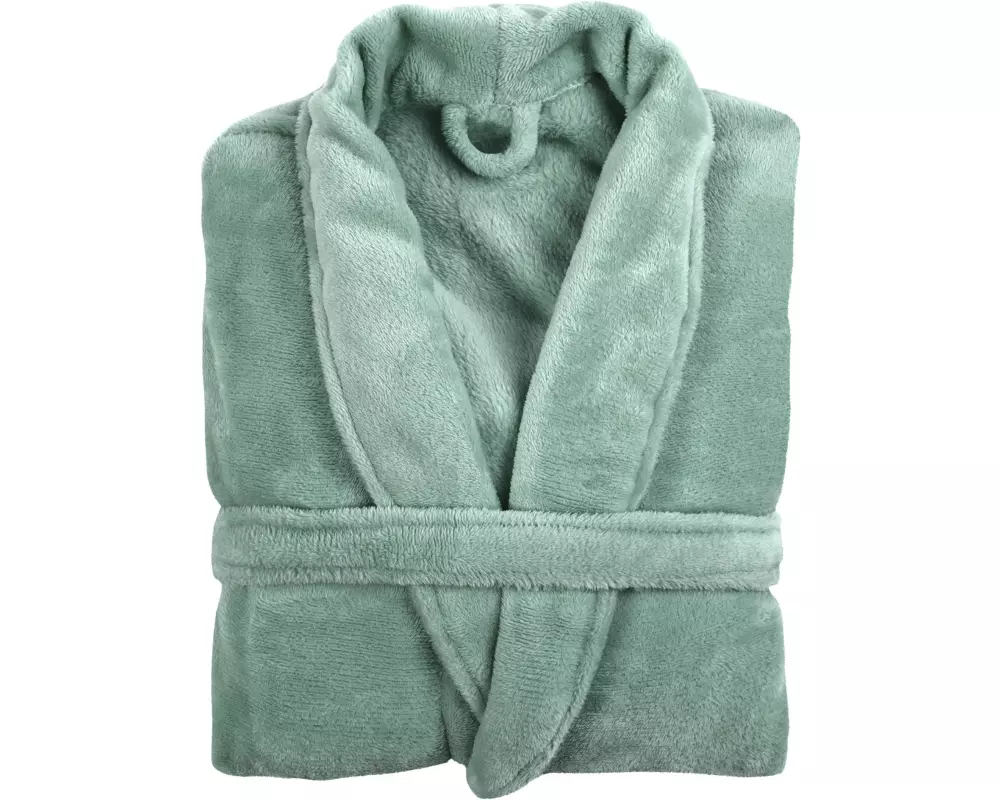 Tiseco Bademantel COSY Mikroflanell ,unisex Grün