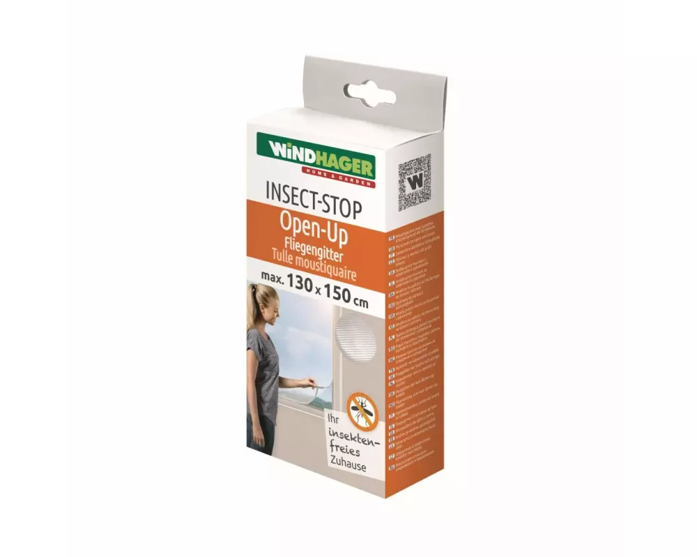 Windhager Fliegengitter Open UP 130 x 150 cm Weiss
