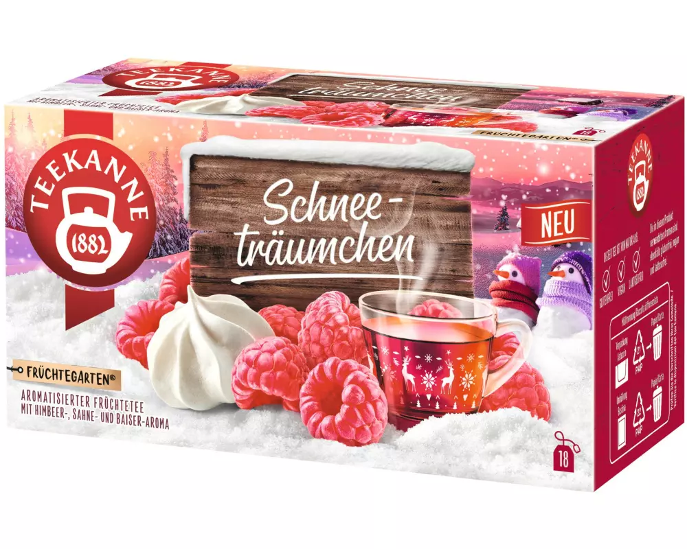 Teekanne Teebeutel Schneeträumchen 18 Beutel, 40g