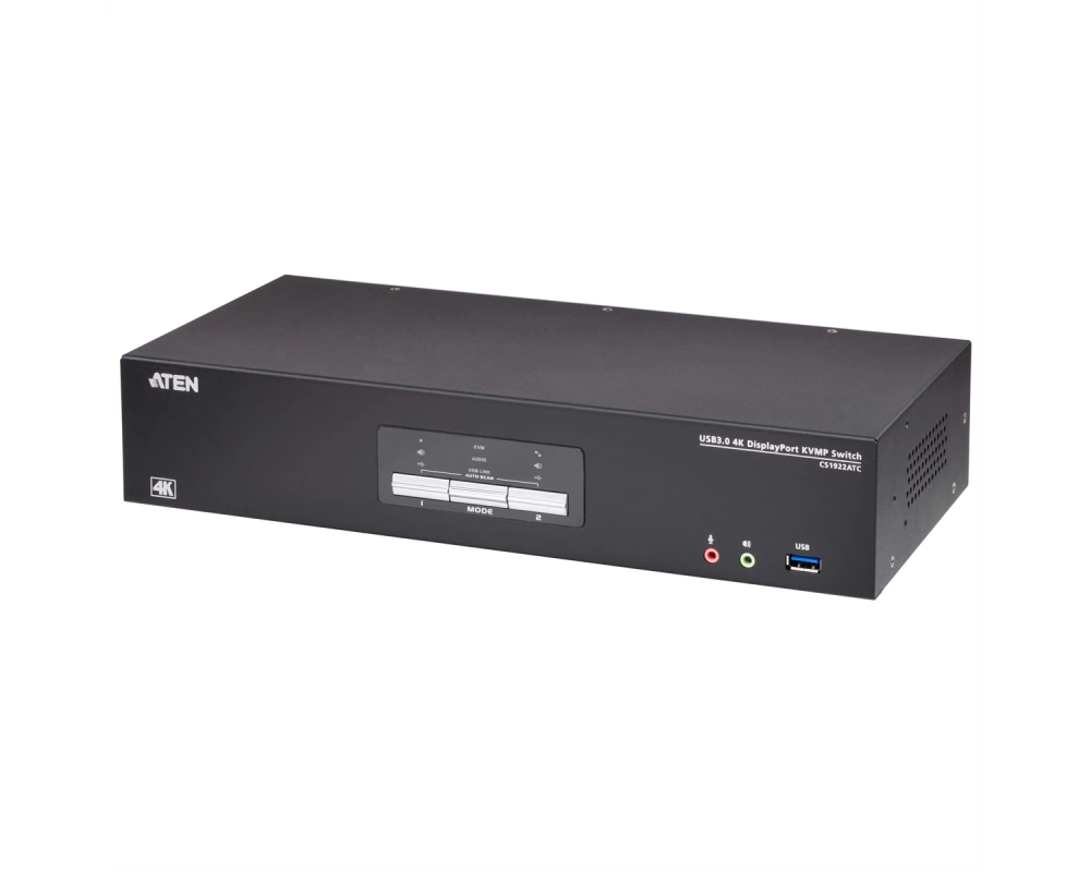 ATEN CS1922ATC 2-Port USB 3.0 4K DisplayPort KVM Switch für ATC