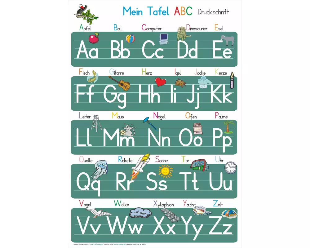 Mein Tafel ABC + Meine Zahlen-Tafel von 1-20 Druckschrift