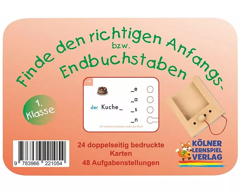 Lochkasten. Finde den richtigen Anfangs- und Endbuchstaben 6-7
