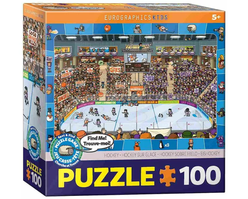 Kinder Puzzle 100 Teile - Hockey -Spot & Find