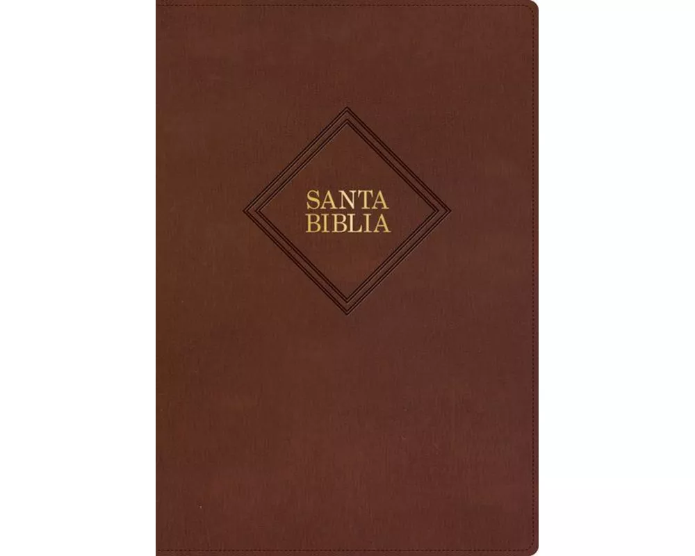 Rvr 1960 Biblia Letra Supergigante, Marrón Piel Fabricada Con Índice (Edición 2023)