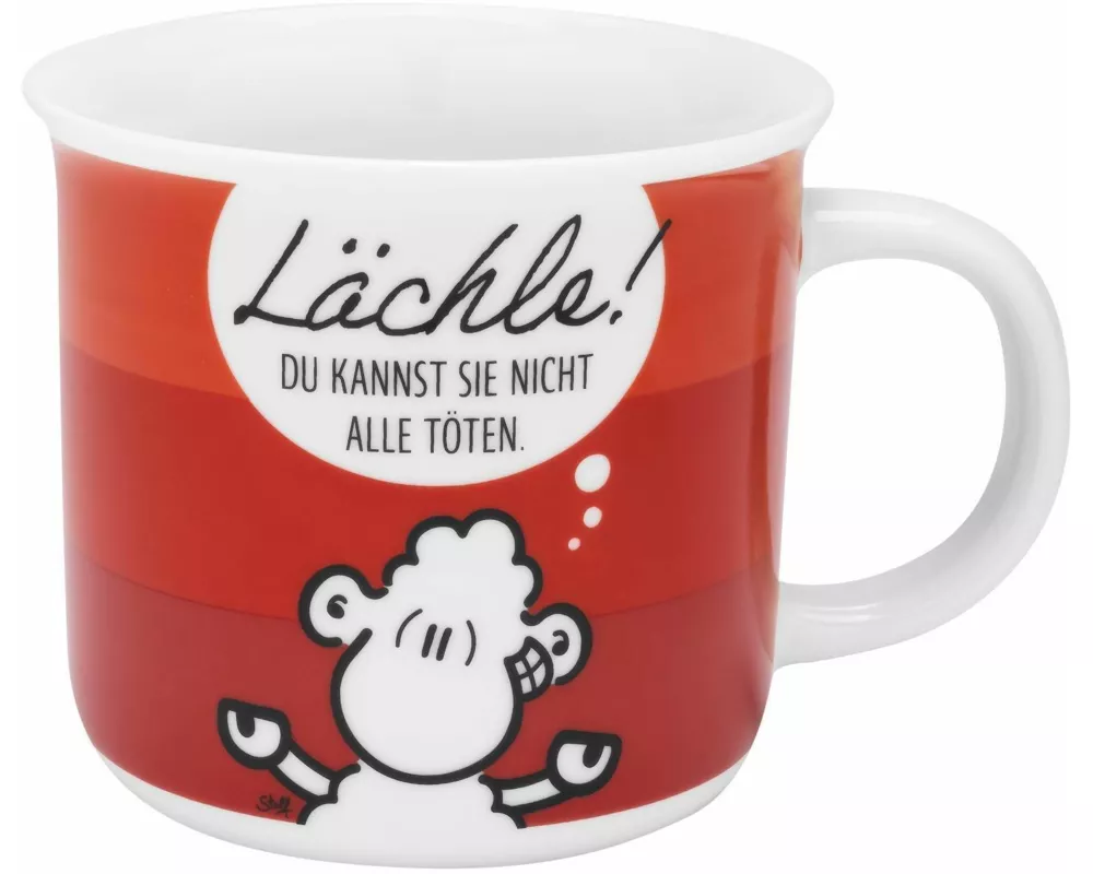 Sheepworld Tasse mit Motiv Lächle - Lieblingstasse in Geschenkbox