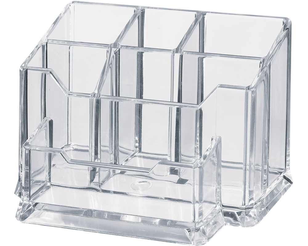 DUFCO Stifteköcher Optima Acryl 62780440 6 Fächer 15.4x10.5x10cm tran.