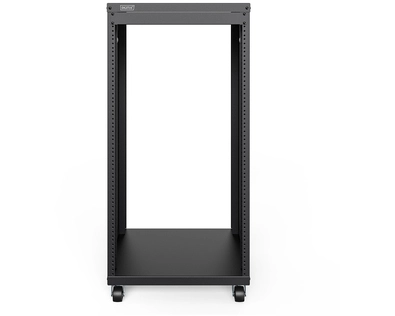 19 RACK MIT CASTORS 21HE BLACK