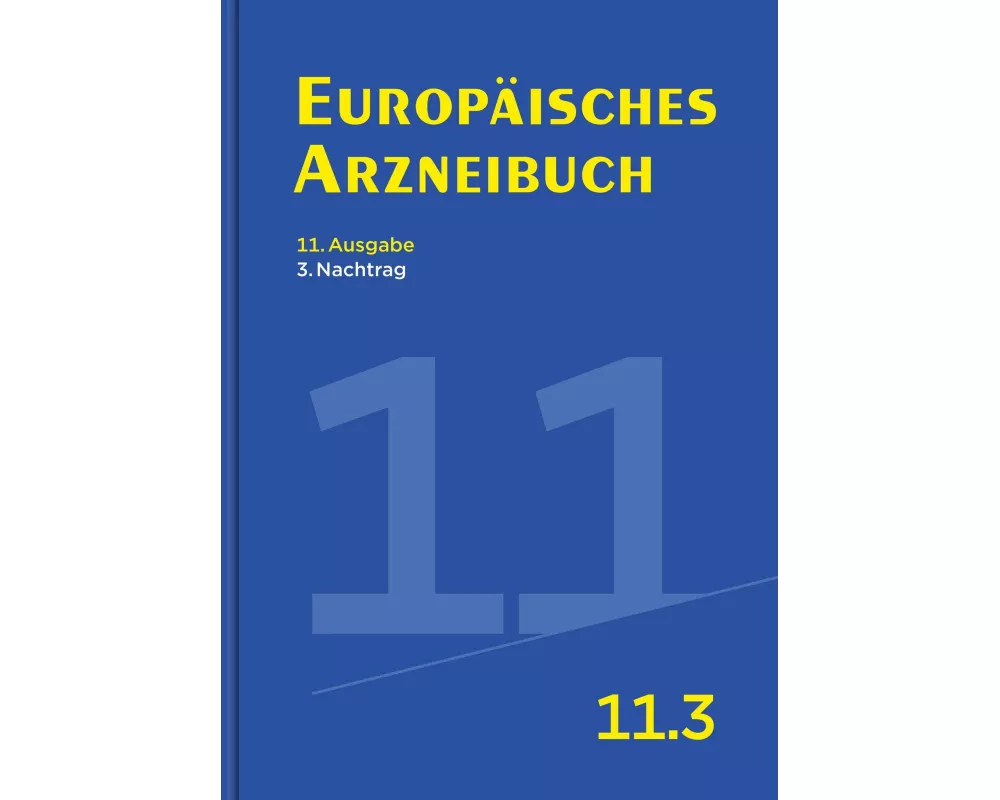 Europäisches Arzneibuch 11. Ausgabe, 3. Nachtrag