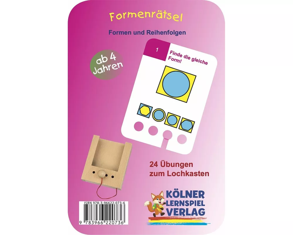 Lochkasten. Formenrätsel 4+