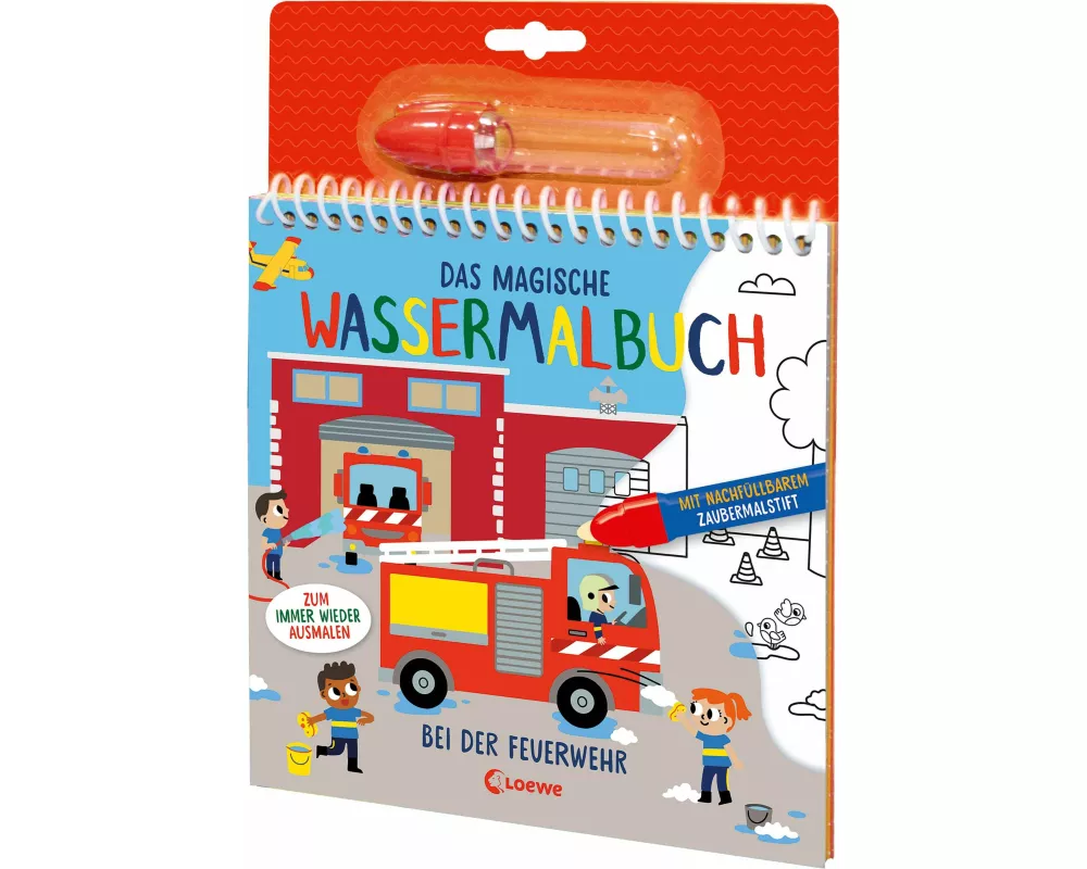 Das magische Wassermalbuch - Bei der Feuerwehr