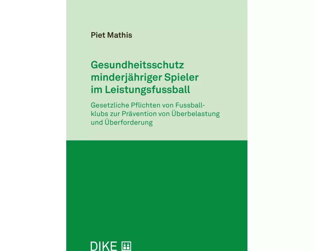 Gesundheitsschutz minderjähriger Spieler im Leistungsfussball
