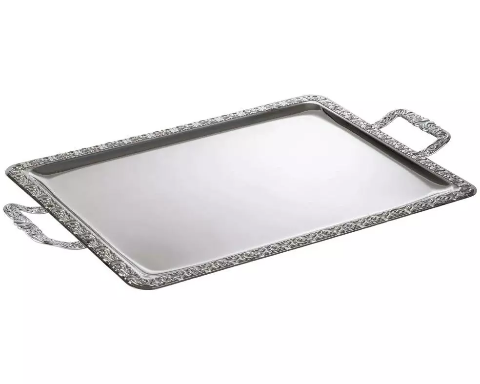 APS Servierplatte Tablett Schöner Essen mit Griff 62 x 36 x 3 cm