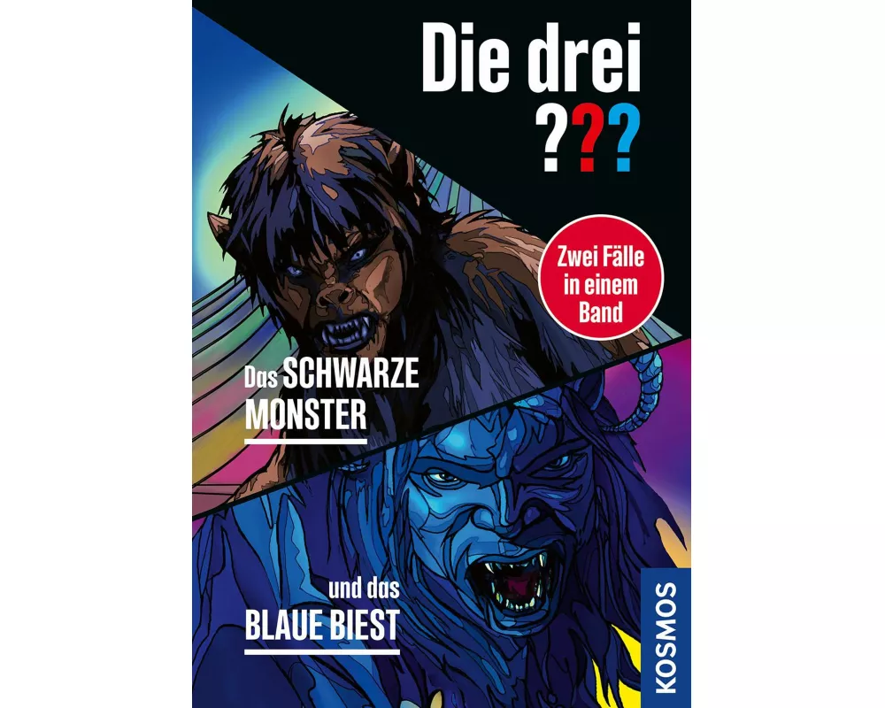 Die drei ???, Das schwarze Monster / und das blaue Biest (Doppelband)