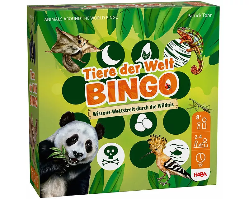 Tiere der Welt Bingo