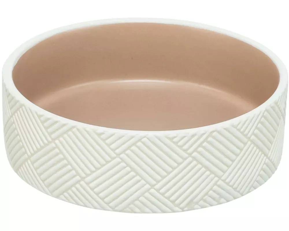 Trixie Napf Muster Keramik weiss/beige 0.4 l ø 14 cm