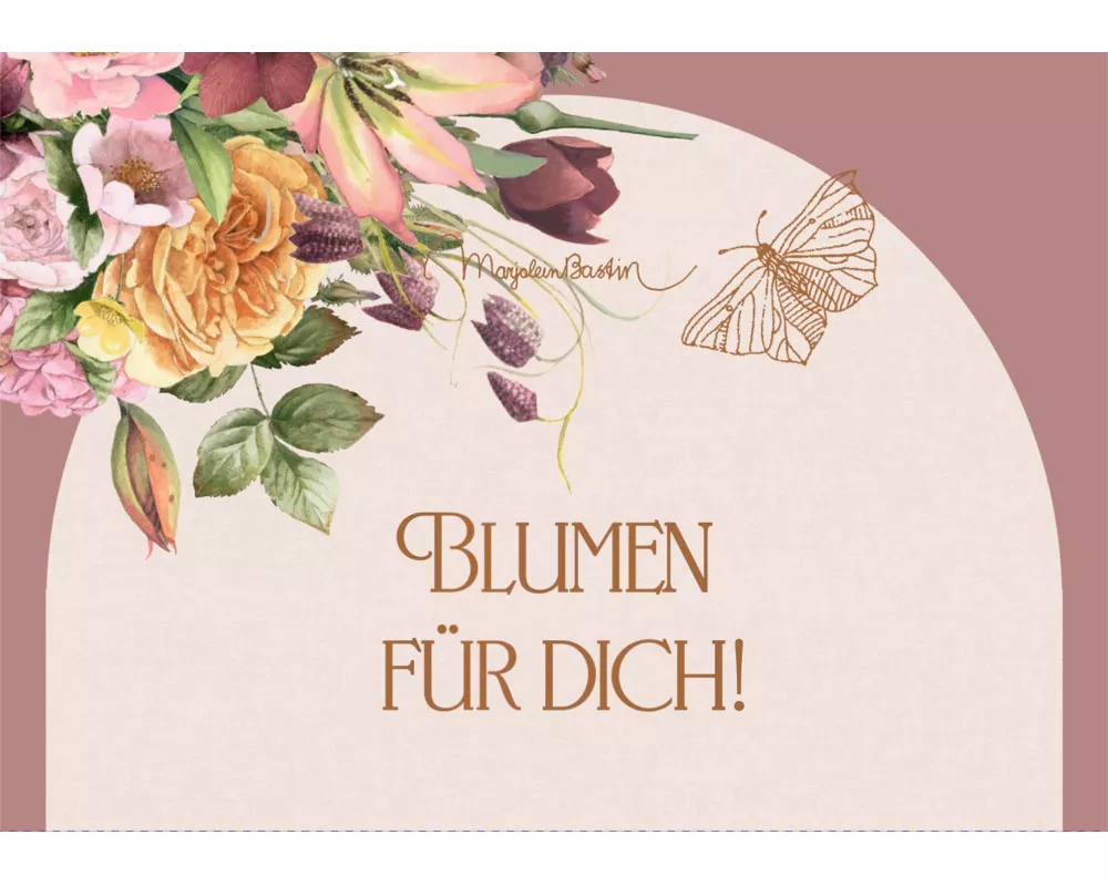Pop-up-Grußkarte – Blumen