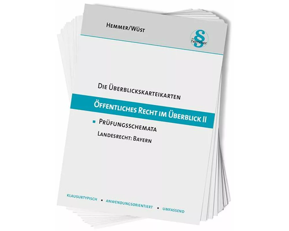 Die Überblickskarteikarten Öffentliches Recht im Überblick II