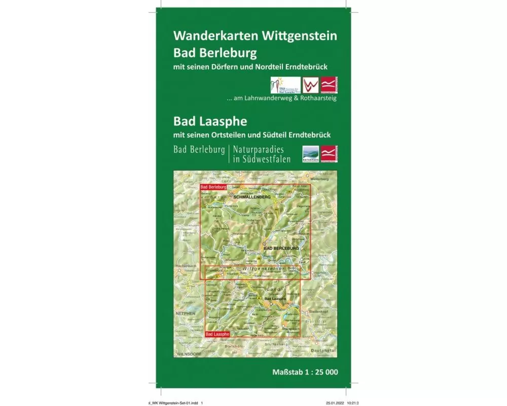 Wanderkarten-Set Bad Laasphe + Bad Berleburg