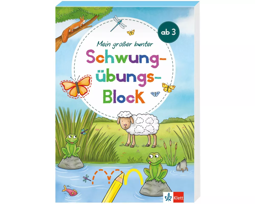 Klett Mein großer bunter Schwungübungs-Block ab 3 Jahren