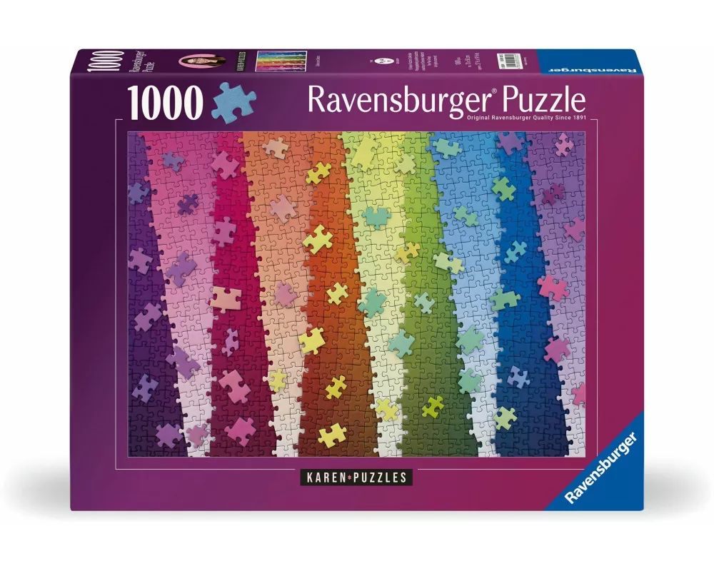 Erwachsenenpuzzle 1000 Teile - Kunterbunte Puzzleteile