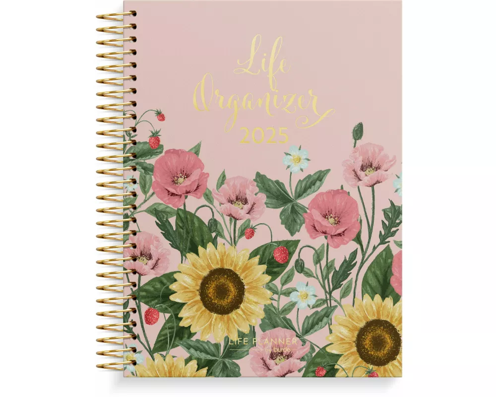 Burde Life Organizer rosa Kalender 2025