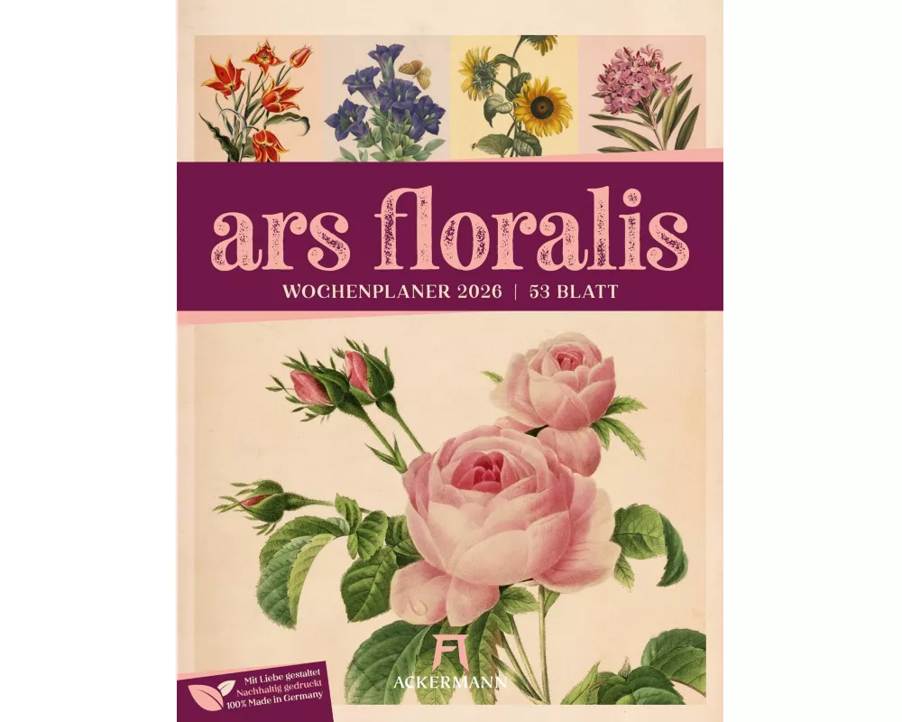 Ars Floralis Wochenplaner Kalender 2026
