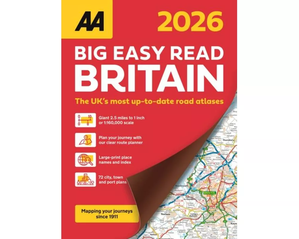 AA Big Easy Read Atlas Britain 2026
